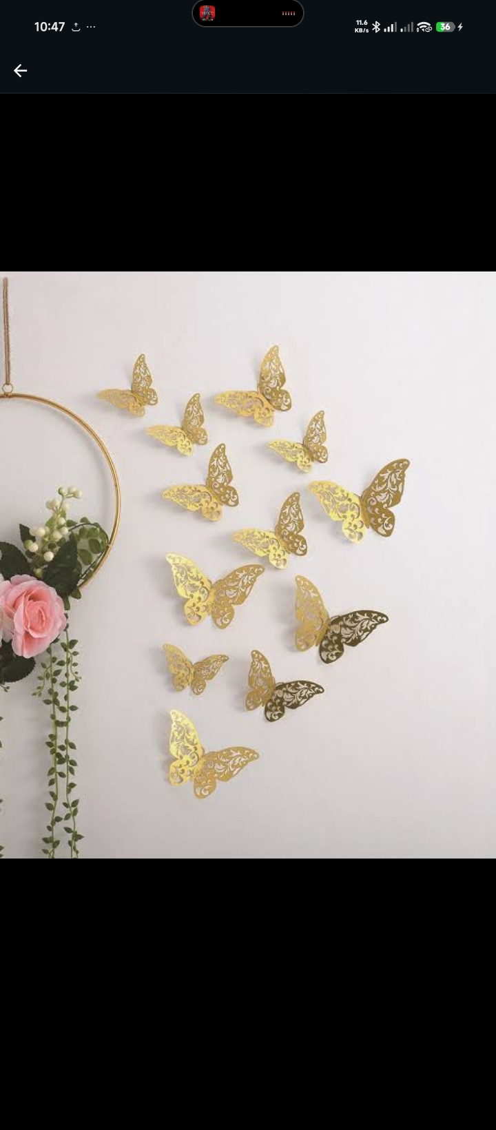 3d butterfly sticker